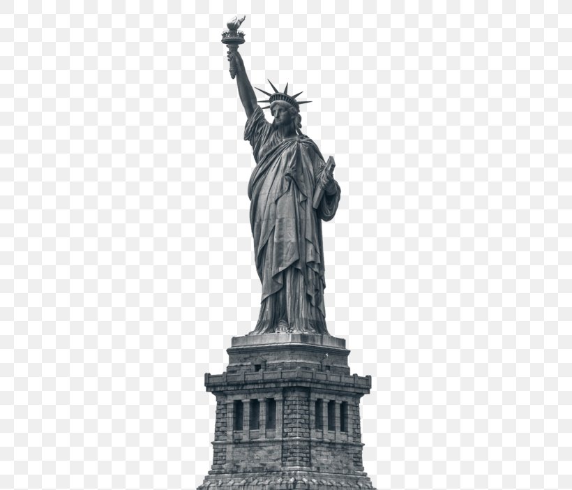 Statue Of Liberty New York Harbor Colossus Of Rhodes Ellis Island, PNG, 507x702px, Statue Of Liberty, Artwork, Black And White, Classical Sculpture, Colossus Of Rhodes Download Free