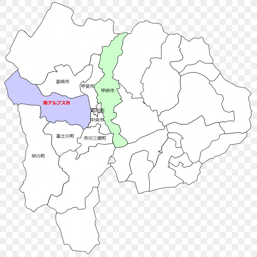 Yamanashi Prefecture Map, PNG, 1875x1875px, Yamanashi Prefecture, Area, Line Art, Map Download Free