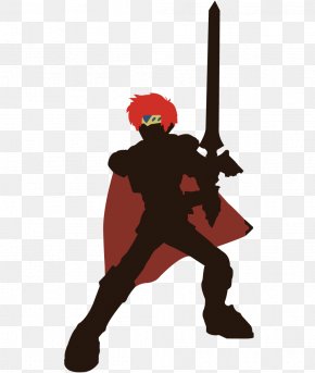Silhouette - Fire Emblem Awakening Art Silhouette Roy Super Smash Bros. PNG