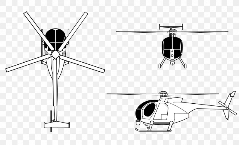 MD Helicopters MH-6 Little Bird Boeing AH-6 Hughes OH-6 Cayuse McDonnell Douglas MD 500 Defender, PNG, 900x547px, Md Helicopters Mh6 Little Bird, Aircraft, Attack Helicopter, Black And White, Boeing Ah6 Download Free