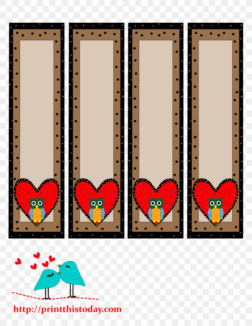 Paper Bookmark Valentine's Day Heart, PNG, 1275x1650px, Paper, Art, Book, Bookmark, Cuteness Download Free