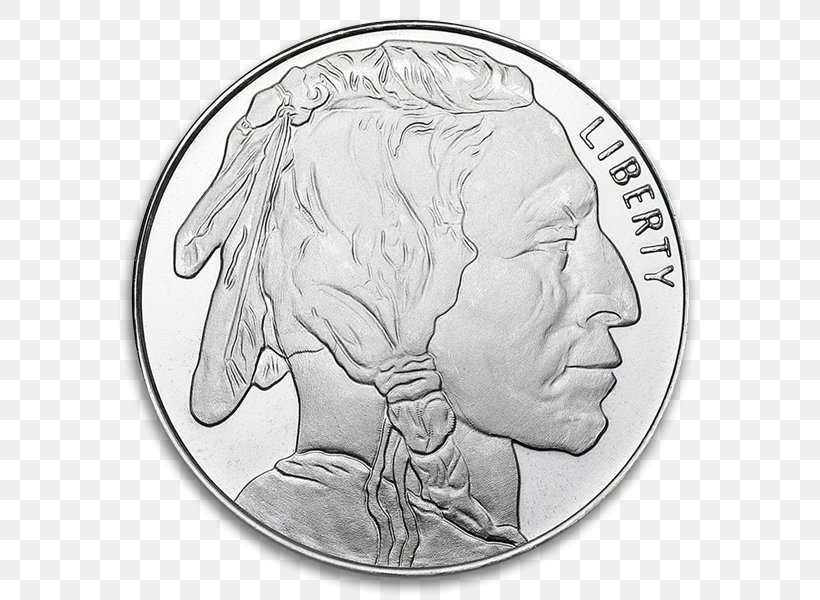 Precious Metal Silver Coin Bullion Ounce, PNG, 600x600px, Precious Metal, American Silver Eagle, Apmex, Art, Black And White Download Free