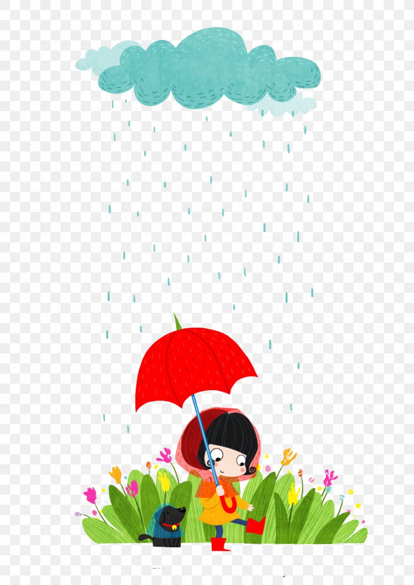 Umbrella Illustration, PNG, 900x1273px, Rain, Area, Art, Cartoon, Clip Art Download Free