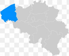 Occident - Flemish Region Vector Map Blank Map PNG