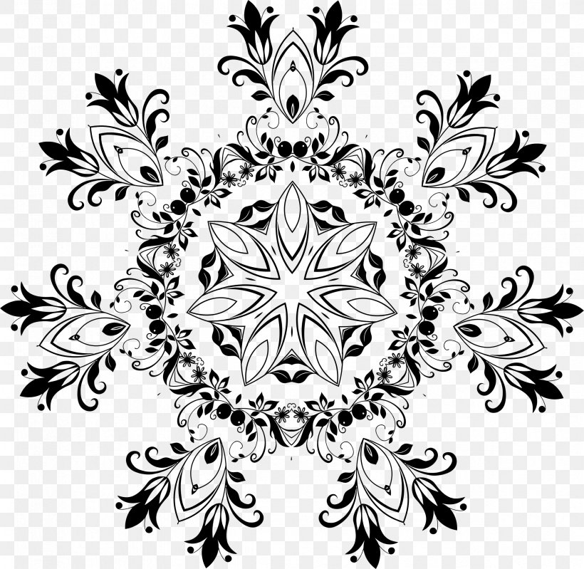 Floral Design Flower Visual Arts, PNG, 2368x2310px, Floral Design, Art, Black, Black And White, Decorative Arts Download Free