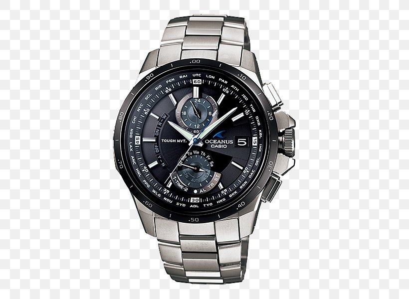 Casio Oceanus Solar-powered Watch Radio Clock, PNG, 500x600px, Casio Oceanus, Brand, Casio, Casio Edifice, Chronograph Download Free