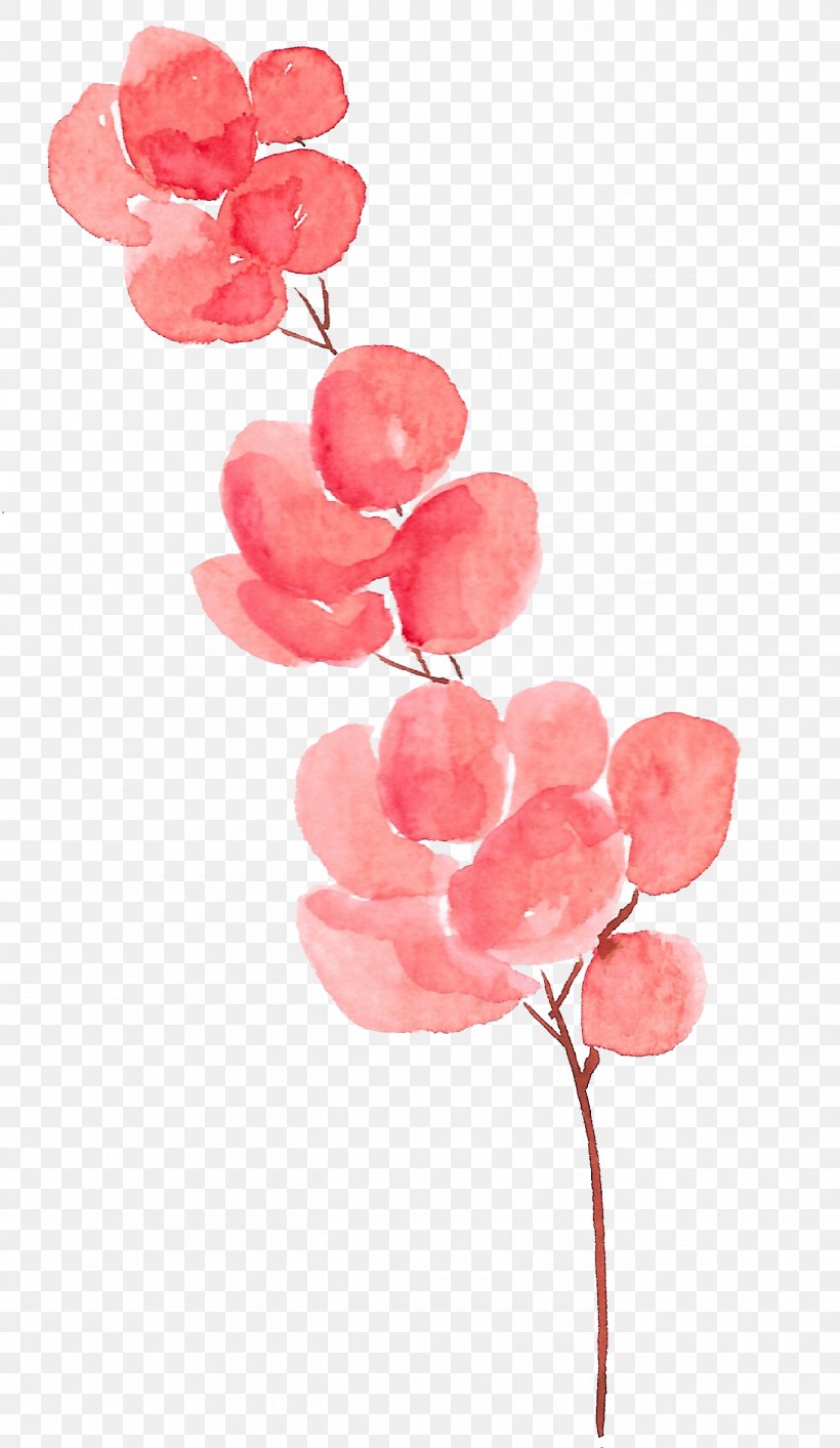 Petal Flower Watercolor Painting, PNG, 1360x2344px, Petal, Balloon, Blossom, Cartoon, Floral Design Download Free