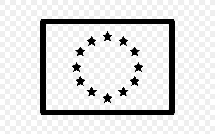 European Union Flag Of Europe, PNG, 512x512px, Europe, Area, Black, Black And White, European Union Download Free