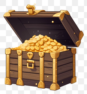 Gold Coins - Treasure Chest Full Of Gold Coins PNG