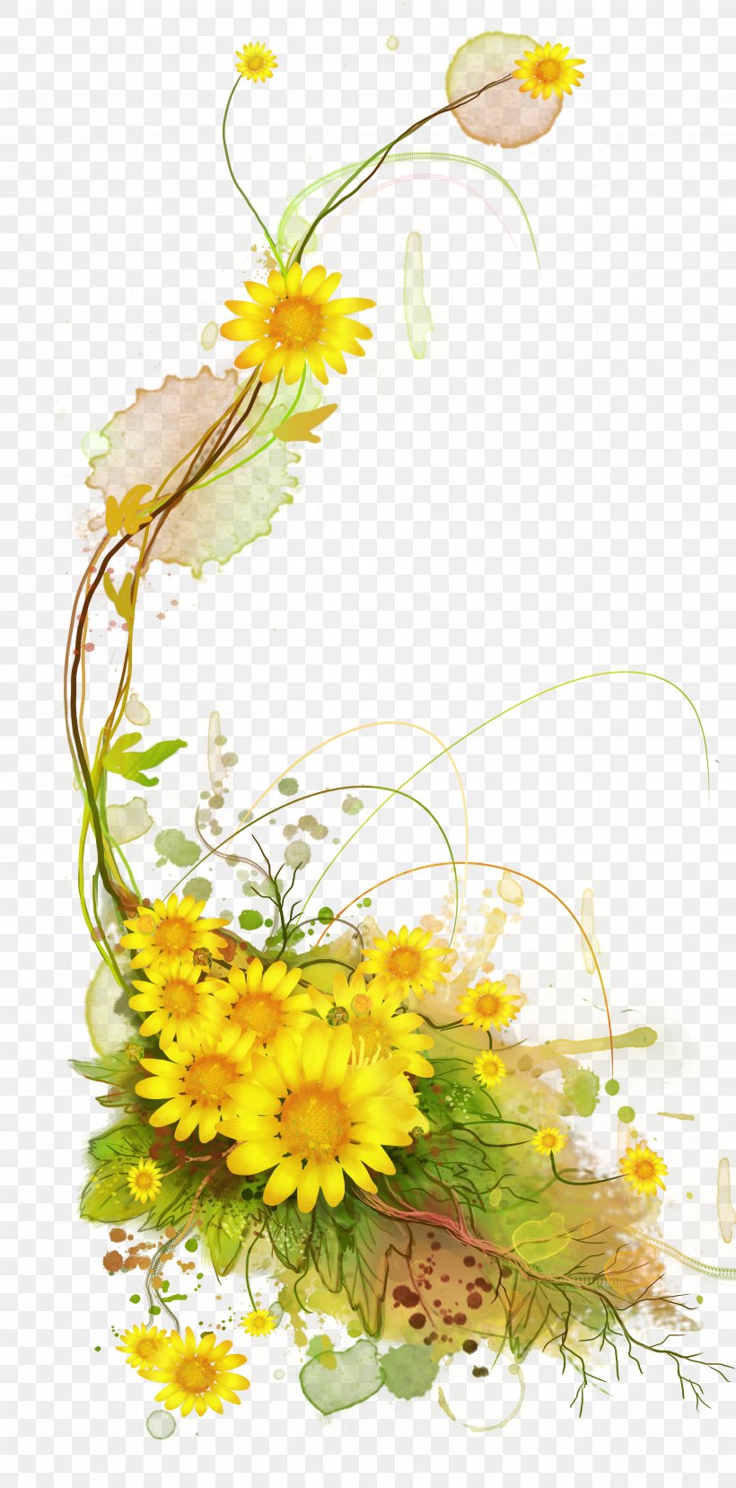 Vine, PNG, 3508x7092px, Vine, Art, Branch, Chrysanths, Cut Flowers Download Free