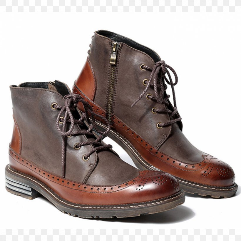 Leather Motorcycle Boot Brogue Shoe, PNG, 1000x1000px, Leather, Autumn, Boot, Brogue Shoe, Brown Download Free