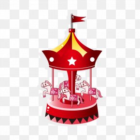 Zebra Carousel Horse - Amusement Park Vector Graphics Playground Carousel Drawing PNG