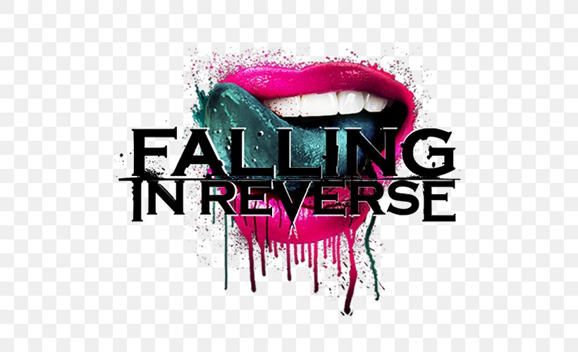 Falling In Reverse Musical Ensemble Sticker Logo Decal, PNG, 500x500px, Watercolor, Cartoon, Flower, Frame, Heart Download Free