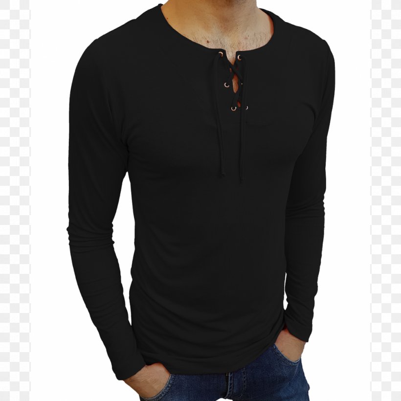 Long-sleeved T-shirt Long-sleeved T-shirt Dress Shirt, PNG, 1000x1000px, Tshirt, Black, Blouse, Button, Collar Download Free