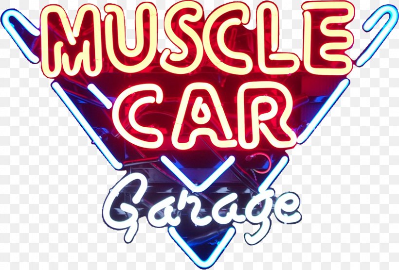 Neon Sign Garage Car Man Cave Logo, PNG, 845x573px, Neon Sign, Area, Bar, Brand, Car Download Free