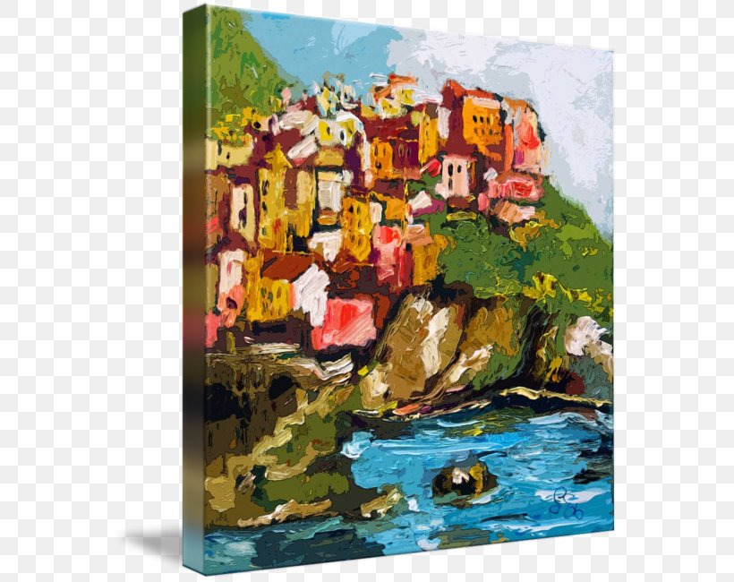 Painting Acrylic Paint Cinque Terre Gallery Wrap, PNG, 566x650px, Painting, Acrylic Paint, Acrylic Resin, Art, Artwork Download Free