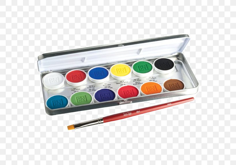 Palette Paint Brush Crayon Color, PNG, 576x576px, Palette, Airbrush, Artist, Ben Nye, Ben Nye Creme Personal Kit Download Free