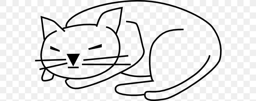 Black Cat Kitten Clip Art, PNG, 600x325px, Cat, Area, Black, Black And White, Black Cat Download Free