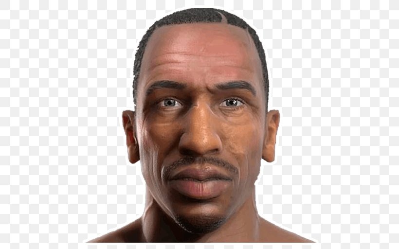 Grand Theft Auto: San Andreas Grand Theft Auto V Carl Johnson Sleeping Dogs, PNG, 512x512px, Grand Theft Auto San Andreas, Carl Johnson, Cheek, Chin, Close Up Download Free