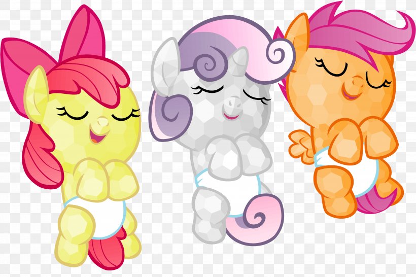 Scootaloo Sweetie Belle Pony Apple Bloom Diaper, PNG, 4800x3200px, Watercolor, Cartoon, Flower, Frame, Heart Download Free