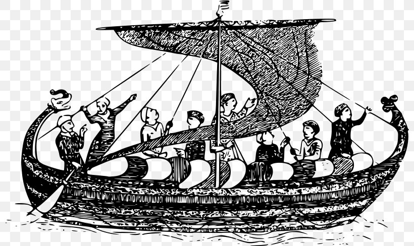 Viking Age Viking Ships Norsemen Norse Mythology, PNG, 800x488px, Viking Age, Black And White, Boat, Caravel, Carrack Download Free