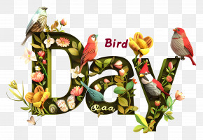 Bird Day Bird Ornate Decorative Floral PNG