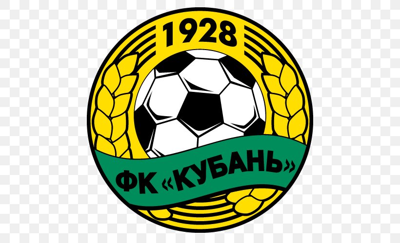 FC Kuban Krasnodar Russian Premier League Kuban Stadium Football Logo, PNG, 500x500px, Fc Kuban Krasnodar, Area, Association, Ball, Brand Download Free