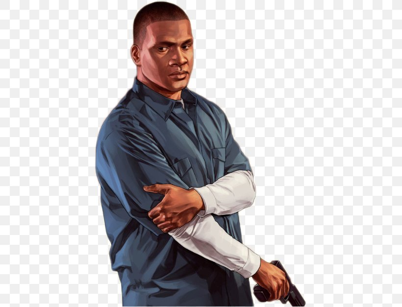 Grand Theft Auto V Grand Theft Auto: San Andreas Franklin Clinton Video Game, PNG, 627x627px, Grand Theft Auto V, Arm, Dress Shirt, Franklin Clinton, Grand Theft Auto Download Free