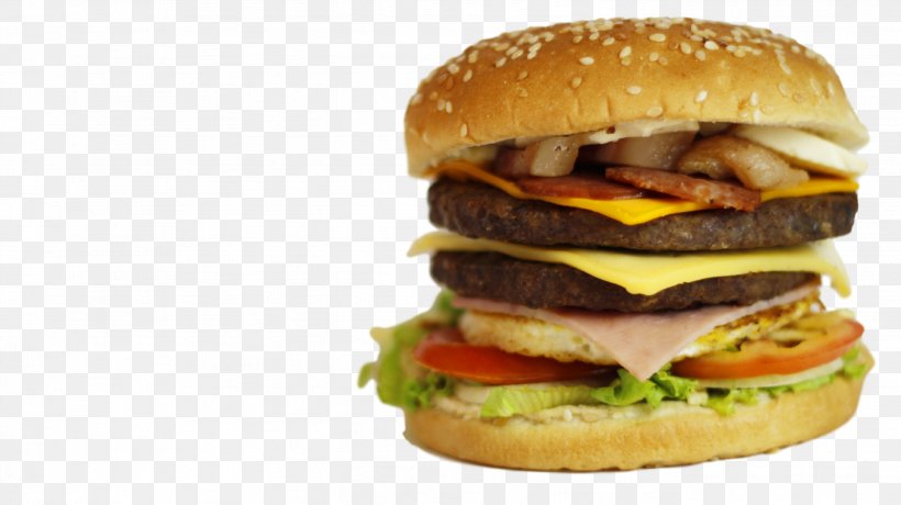 Hamburger Cheeseburger Fast Food Junk Food Breakfast Sandwich, PNG, 2734x1534px, Hamburger, American Food, Big Mac, Breakfast Sandwich, Buffalo Burger Download Free