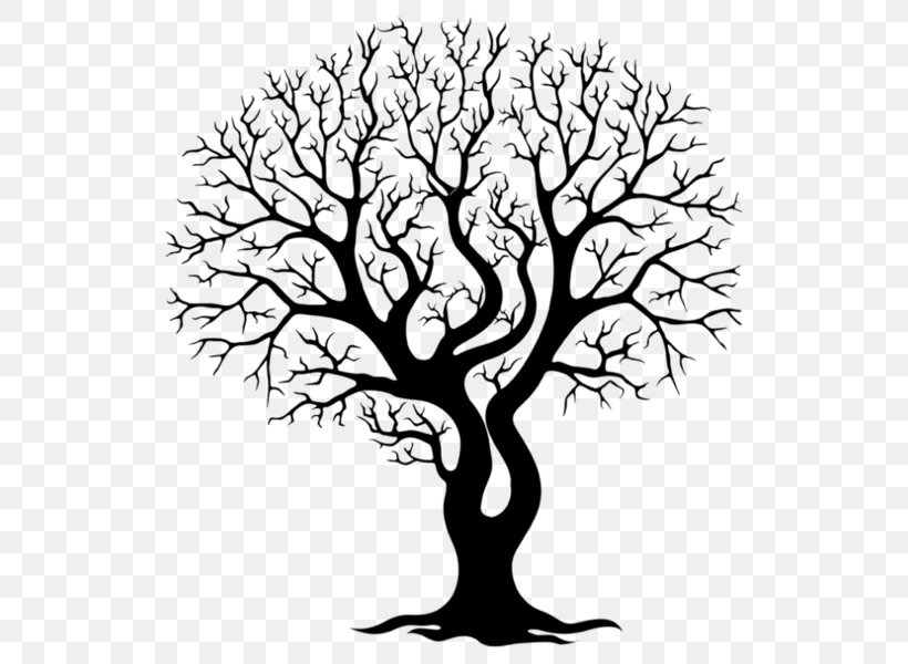 Branch Tree Wall Decal Trunk Drawing, PNG, 548x600px, Branch, Area, Art, Artwork, Black And White Download Free
