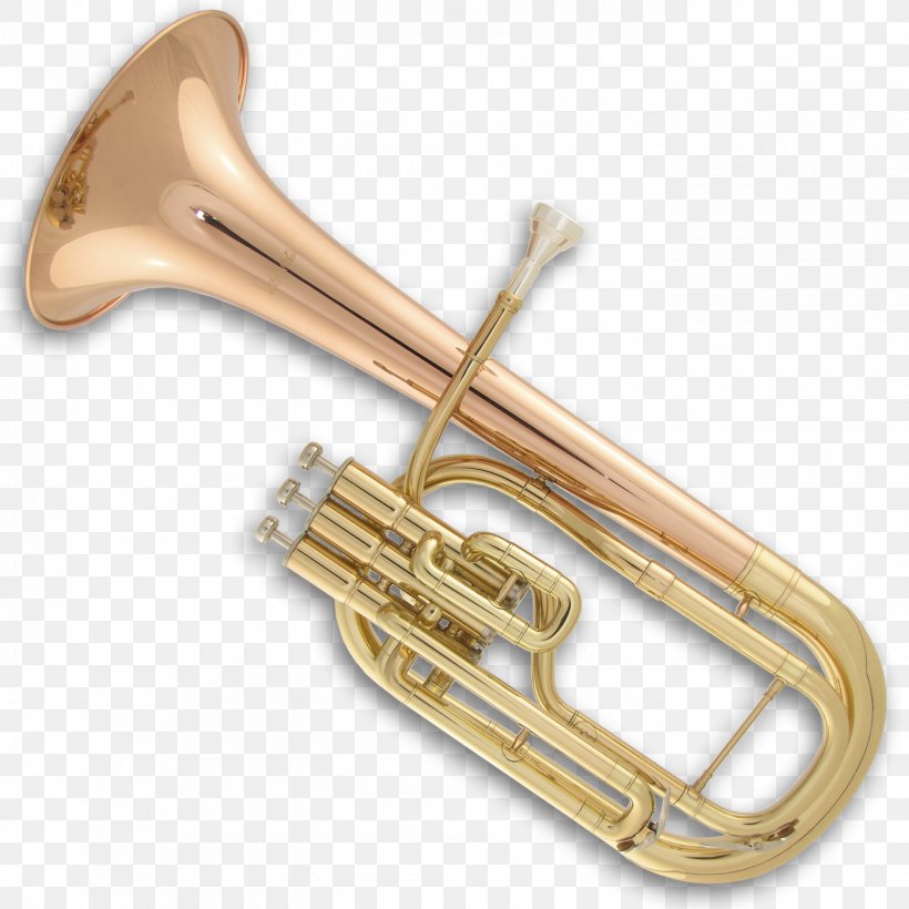 Brass Instruments Tenor Horn Musical Instruments Trumpet Euphonium, PNG, 1400x1400px, Watercolor, Cartoon, Flower, Frame, Heart Download Free