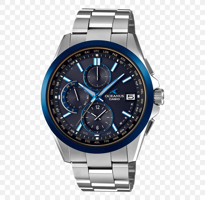 Casio Oceanus Solar-powered Watch Eco-Drive, PNG, 500x800px, Casio Oceanus, Attesa, Brand, Casio, Citizen Watch Download Free