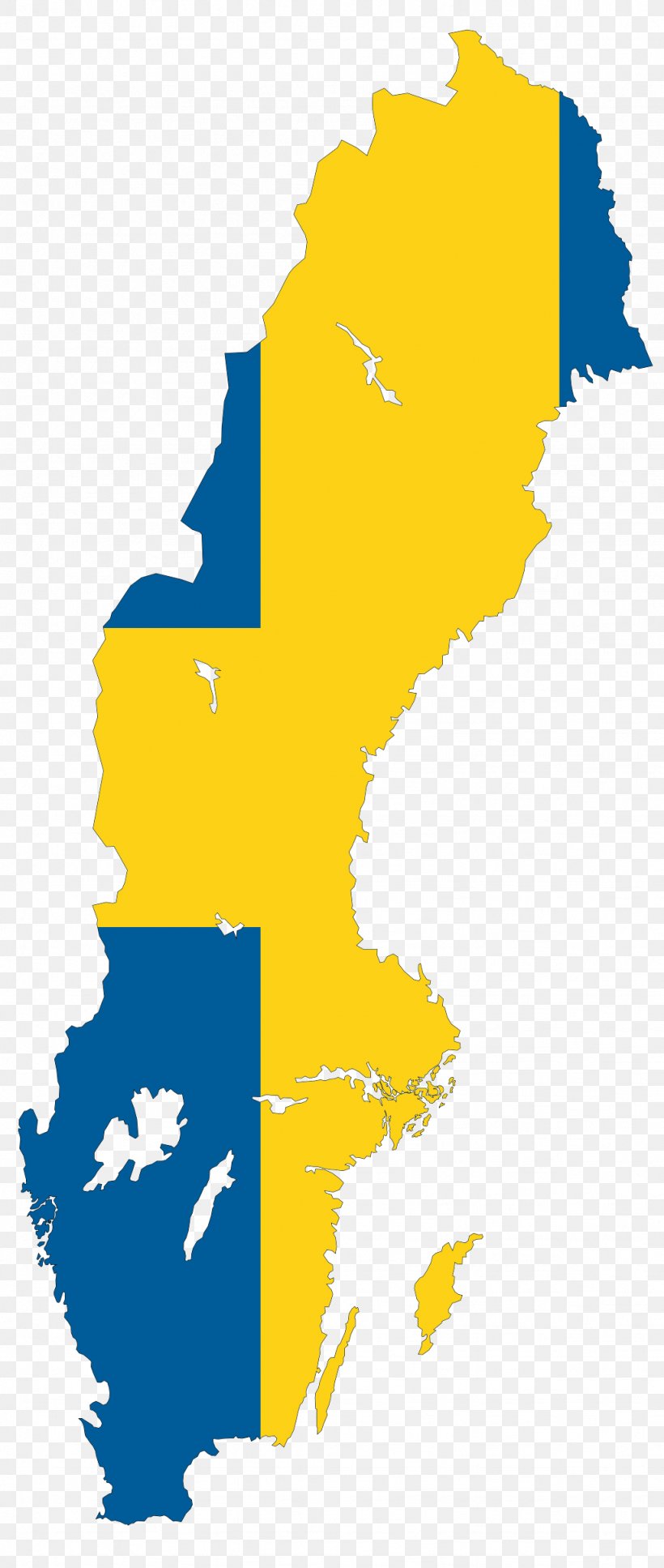 Flag Of Sweden Blank Map, PNG, 1024x2417px, Sweden, Area, Art, Artwork, Beak Download Free
