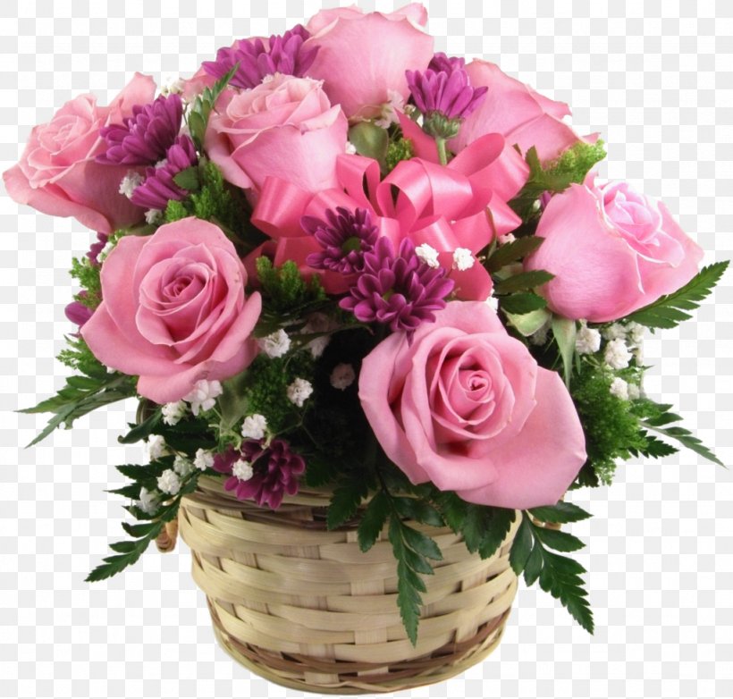 Flower Bouquet Rose Floristry Pink Flowers, PNG, 1024x977px, Flower, Artificial Flower, Basket, Birthday, Cut Flowers Download Free