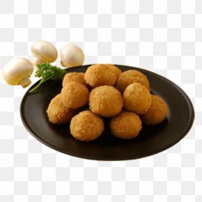 Fried Mushroom - Meatball Croquette Vegetarian Cuisine Pizza Chicken Fingers PNG