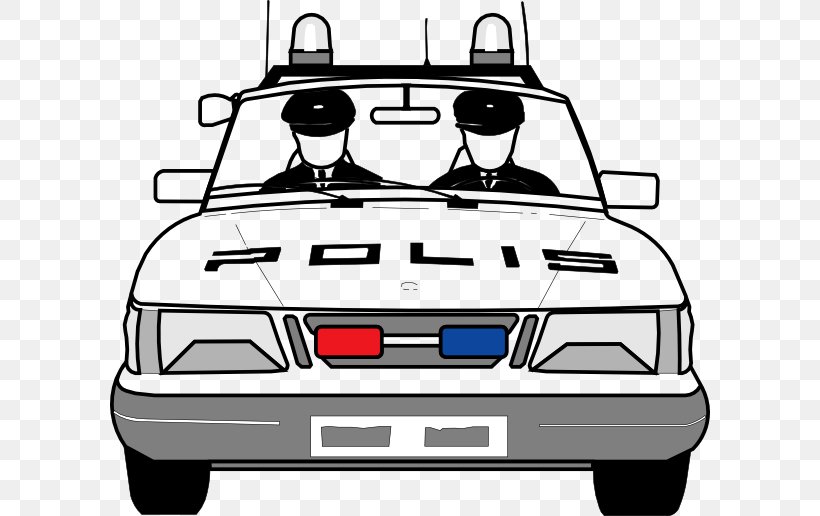 Police Car Police Officer Clip Art, PNG, 600x516px, Car, Automotive Design, Automotive Exterior, Black And White, Boat Download Free