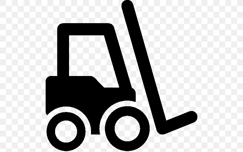 Forklift Truck, PNG, 512x512px, Forklift, Area, Black And White, Brand, Cargo Download Free