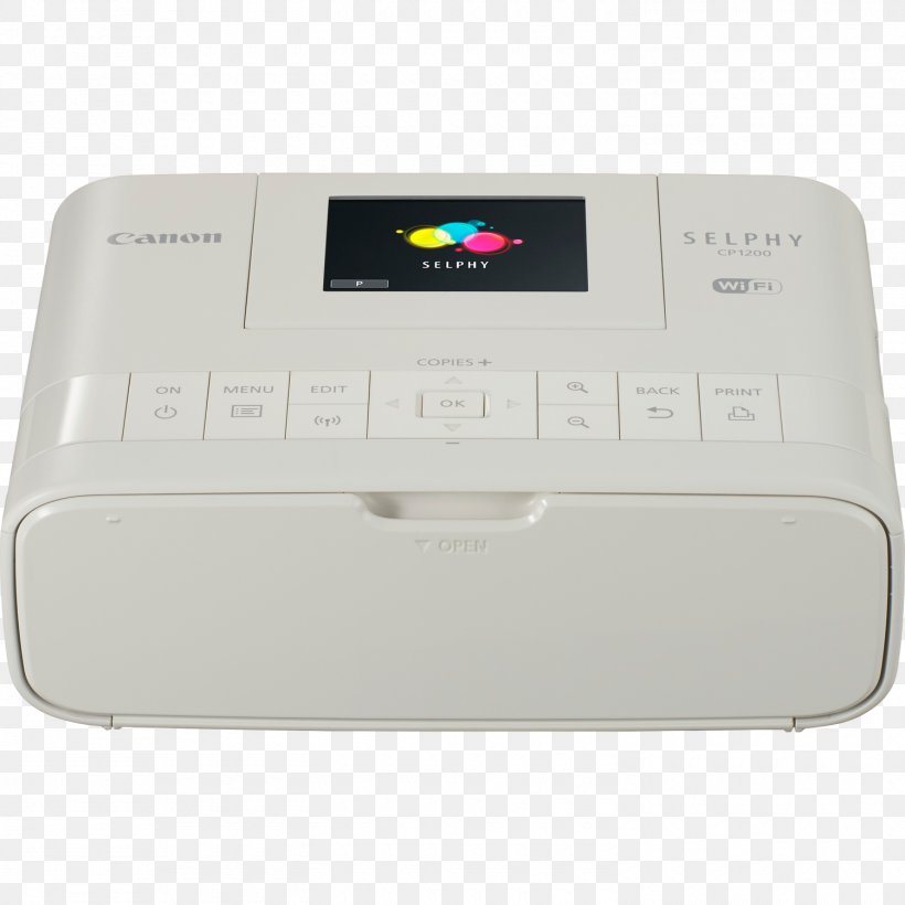 Printer Canon Electronics Photography Fotodrucker, PNG, 1500x1500px, Printer, Canon, Canon Selphy Cp1200, Compact Photo Printer, Electronic Device Download Free