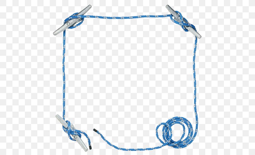 Rope Picture Frames Blue Photography, PNG, 500x500px, Rope, Blue, Body Jewelry, Digital Photo Frame, Electric Blue Download Free