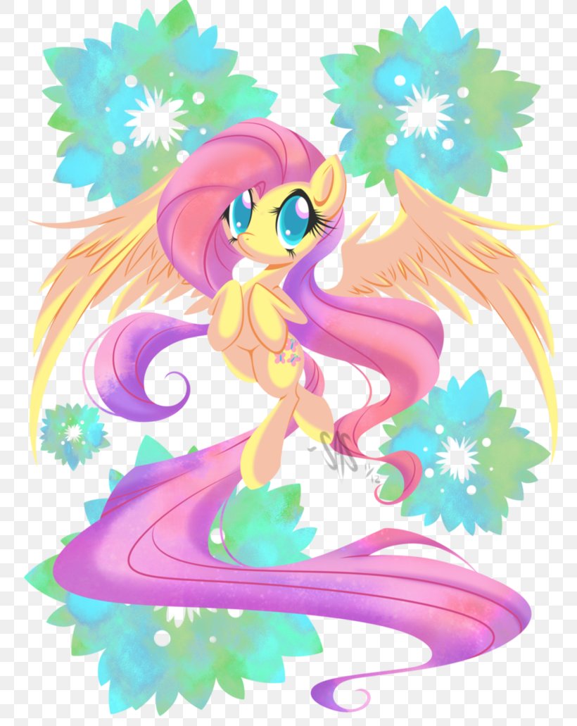 Fluttershy Rarity Twilight Sparkle Pony Princess Celestia, PNG, 774x1031px, Watercolor, Cartoon, Flower, Frame, Heart Download Free