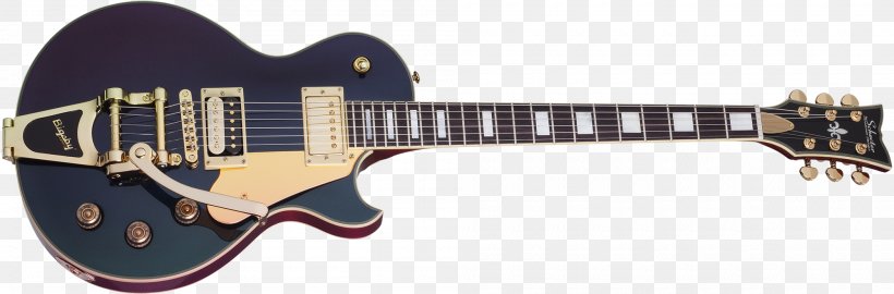 Gibson Les Paul Custom Seven-string Guitar Schecter Guitar Research, PNG, 2000x660px, Gibson Les Paul Custom, Acoustic Electric Guitar, Acoustic Guitar, Cavaquinho, Electric Guitar Download Free
