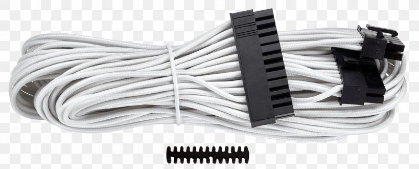 Power Supply Unit Network Cables ATX Electrical Cable Power Converters, PNG, 1800x725px, Power Supply Unit, American Wire Gauge, Atx, Black And White, Cable Download Free
