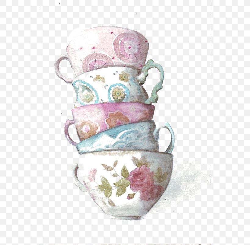 Teacup Coffee Watercolor Painting, PNG, 564x805px, Tea, Art, Beer Glassware, Ceramic, Coffee Download Free