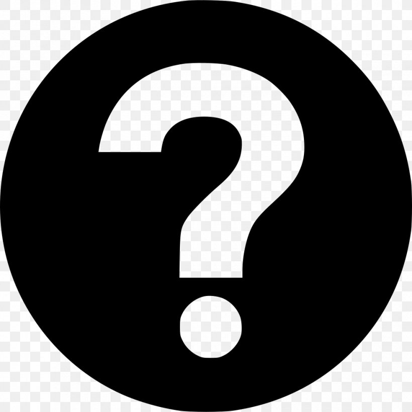 Question Mark, PNG, 980x980px, Question Mark, Black And White, Brand, Font Awesome, Information Download Free