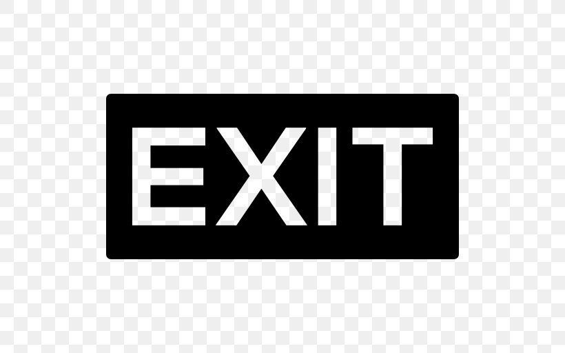 Exit Sign Emergency Exit Fire Escape Fire Suppression System, PNG, 512x512px, Exit Sign, Area, Black, Black And White, Brand Download Free