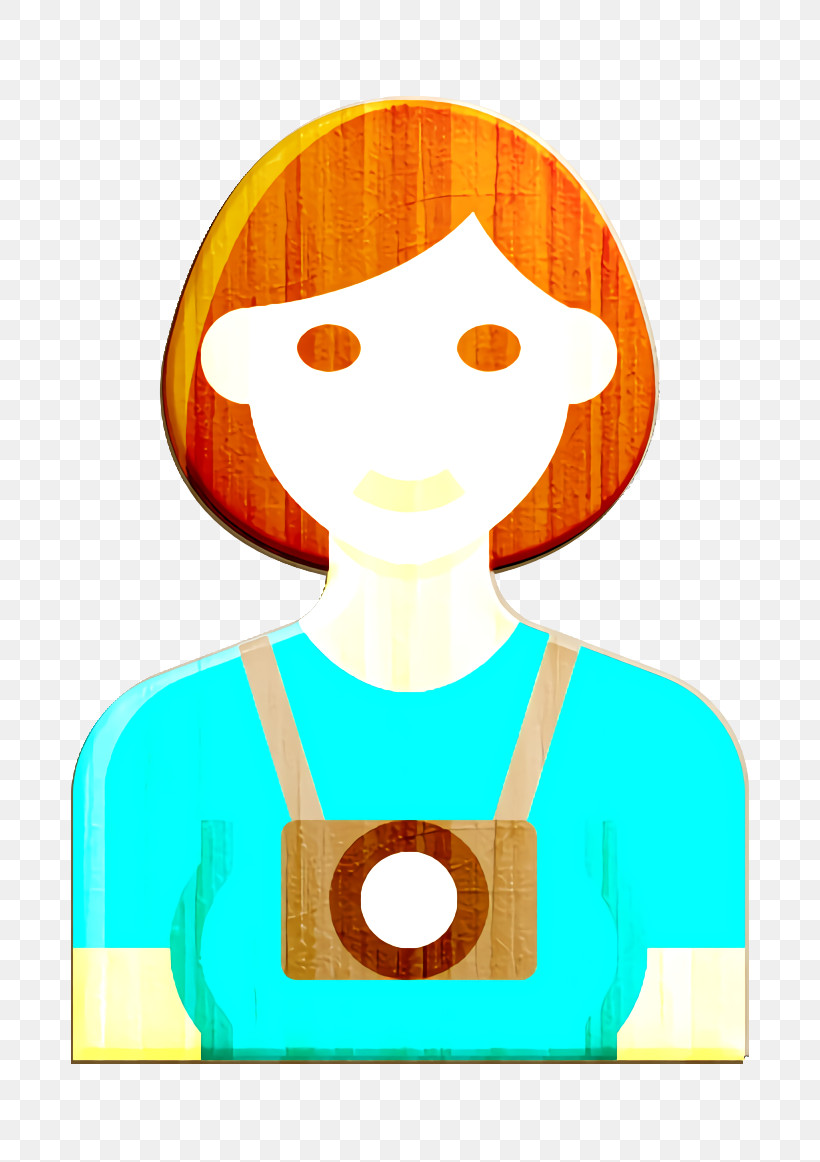 Photographer Icon Tourist Icon Occupation Woman Icon, PNG, 814x1162px, Photographer Icon, Occupation Woman Icon, Orange, Smile, Tourist Icon Download Free