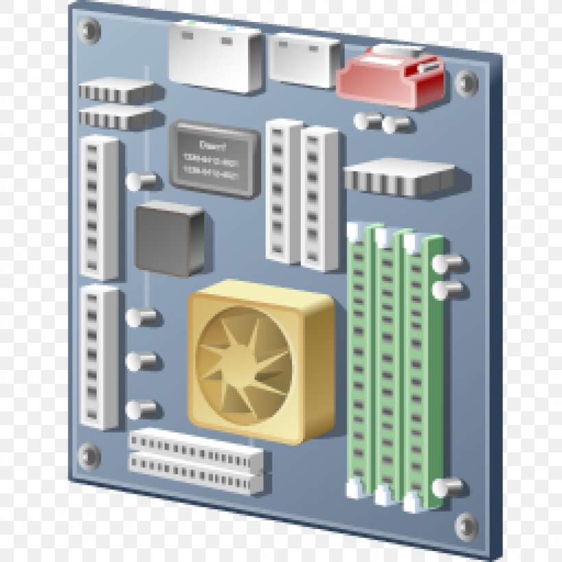 Motherboard Computer Hardware Clip Art, PNG, 1024x1024px, Motherboard, Circuit Component, Computer, Computer Hardware, Computer Software Download Free