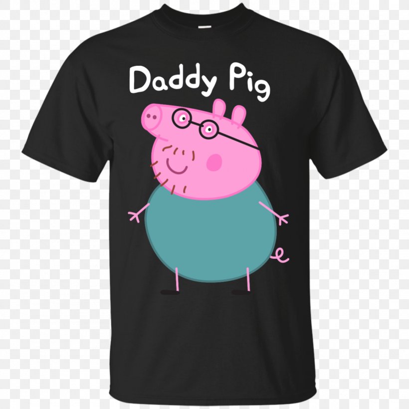 Daddy Pig T-shirt Hoodie Father, PNG, 1155x1155px, Watercolor, Cartoon, Flower, Frame, Heart Download Free