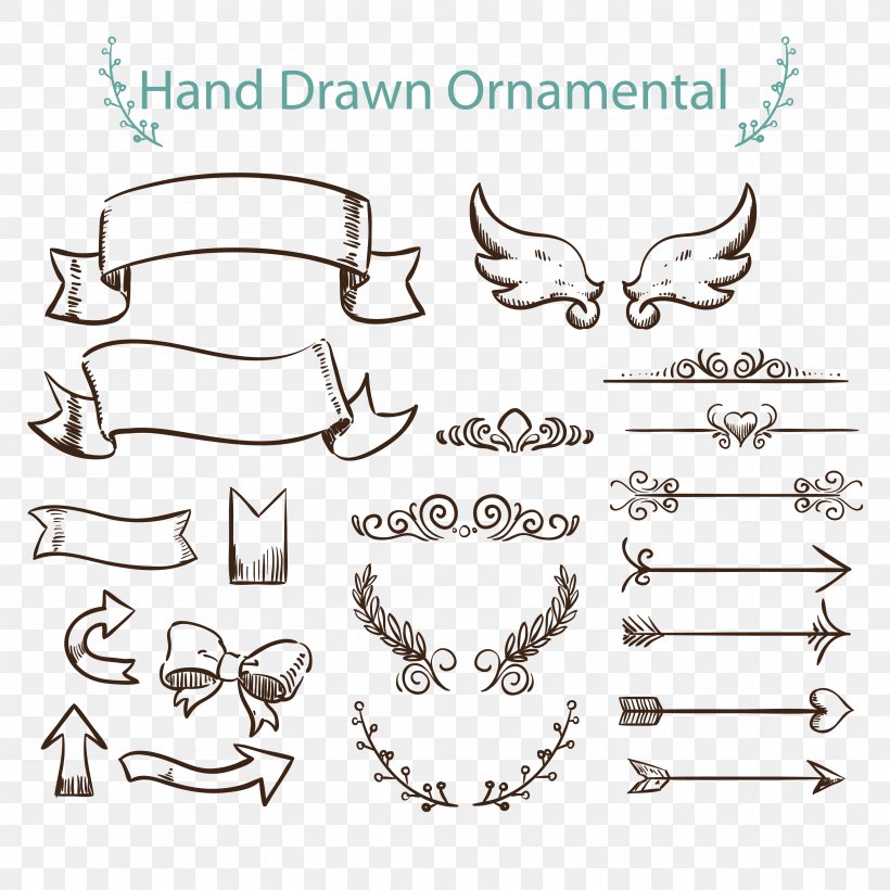 Drawing Euclidean Vector Ornament Arrow, PNG, 3333x3333px, Ornament, Art, Body Jewelry, Brand, Decorative Arts Download Free