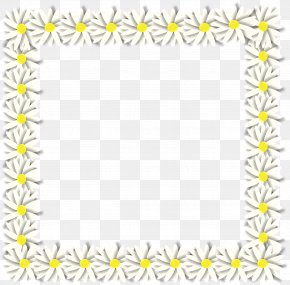 Daisy Frame - Picture Frames Blog Pattern PNG